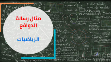 رسالة دوافع: الرياضيات